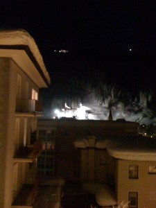 View from window of jump