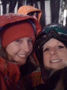 Liz and I watching the boys!