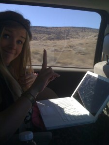 Soph editing on the road!