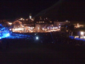 View from our apartment new years eve