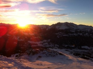 Sunrise in Laax