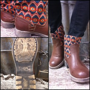 Tahira Boot: Stampede/Drum Circle Brown