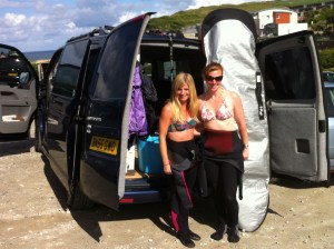 Surfing Watergate Bay
