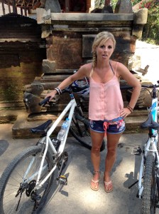 After the bike ride!